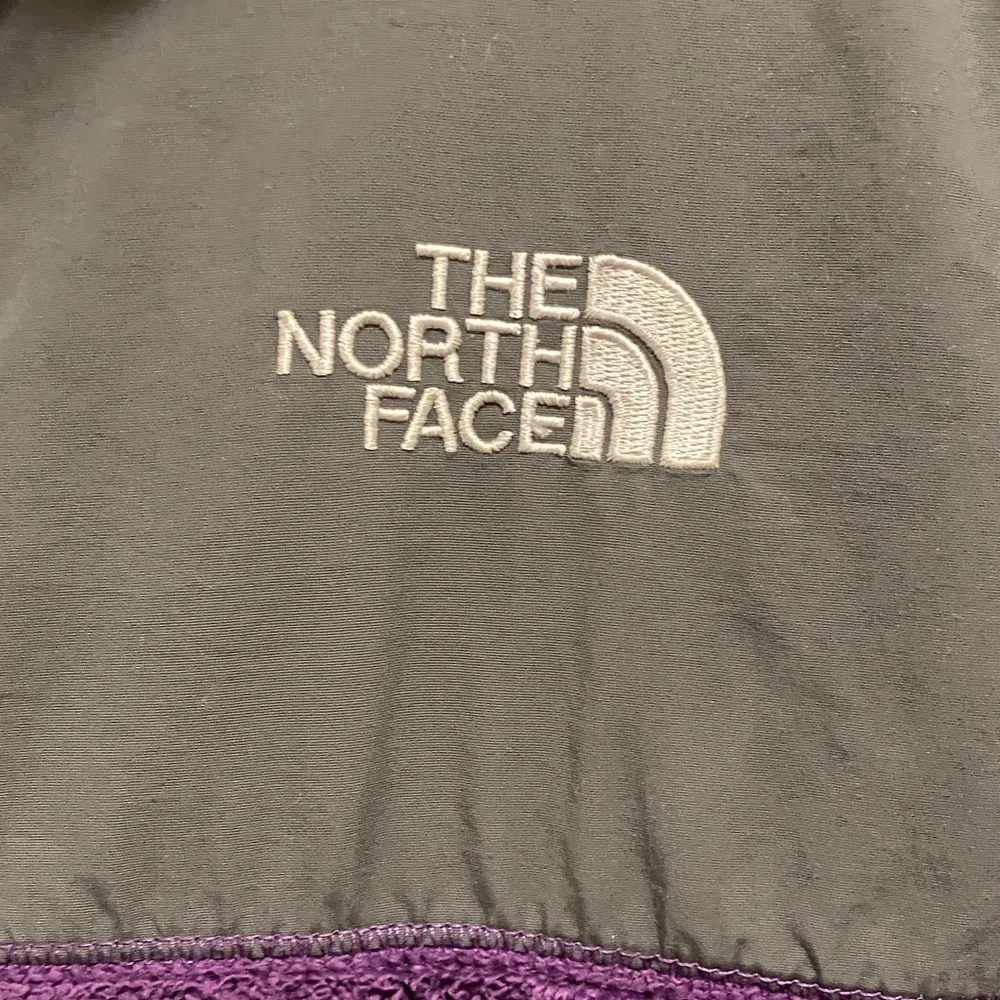 Girls The North Face Purple and Gray Fleece Jacket size large